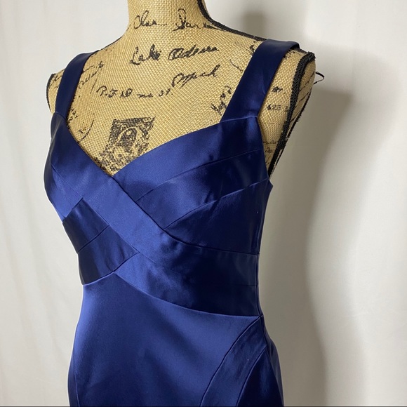 David Meister Navy Blue Shift Dress - Picture 2 of 13